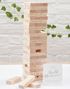 Bygge Minner Fra Bryllupsdagen - Jenga Byggespill i Tre - Botanisk Bryllup