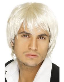 Boy Band Style Parykk - Blond