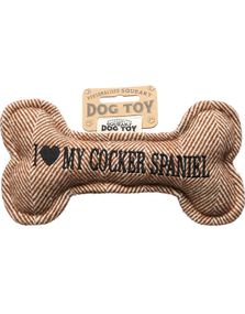 I Love My Cocker Spaniel - Leketøy for Hund med Lyd - 20 cm