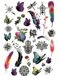 Variety - 31 stk Tatoveringer (Fake Tattoo)