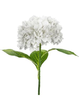 Hortensia Hvite 69 cm - Kunstige Deluxe Blomster