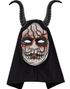 Commedia Dell'arte Demonmann - Maske Med Hette