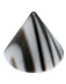 Storm Spike Black/White - 3 mm Akrylkule til 1,2 mm stang