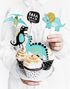 5 stk Dinosaur Kaketoppere 20 cm - Dinosaur Party
