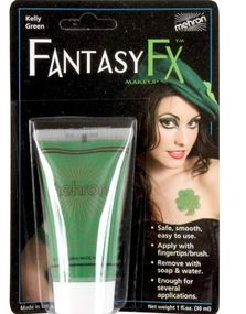 Kelly Green Fantasy F-X Makeup - 30 ml Vannbasert Mehron Ansikt og Kropssminke