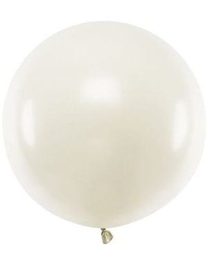 60 cm JUMBO Ballong - Krem Pastellfarget 