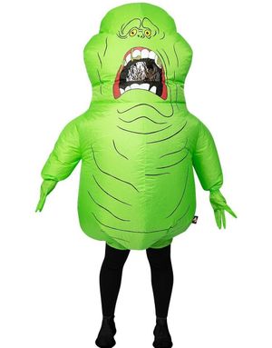 Slimer - Lisensiert Oppblåsbart Ghostbusters Kostyme til Voksen - Onesize