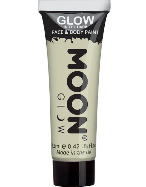 Klar Glow in the Dark Ansikt- og Kroppsmaling 12 ml