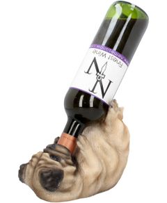 Beige Mups Hund Vinholder 22 cm