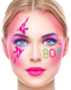 80s Selvklebende Ansikt Juveler