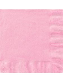 50 stk Lys Rosa Servietter 33x33 cm