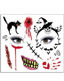 Ark med Forskjellige Halloween Tatoveringer (Fake Tattoo)
