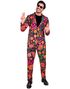 70-Talls UV Glow Hippie Kostymedress - XXL