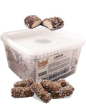 1,2 kg Franssons Konfektyrer Chokladlimpor - Skum med Sjokoladetrekk og Strøssel