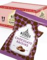 12 stk Chocolate Raisins - Bonds of London - Hel Eske 0,9 kg (UK)