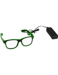 El-Wire LED Briller - Grønn