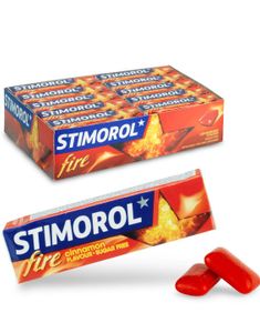 30 stk Stimorol Cinnamon Fire - Sukkerfri Tyggegummi med Kanelsmak 14g - Hel Eske