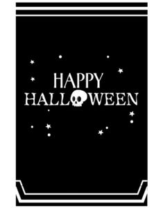 8 stk Svart Halloween Godteposer i Papir - Happy Halloween