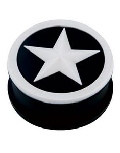White Stardom - Svart Piercing Plugg