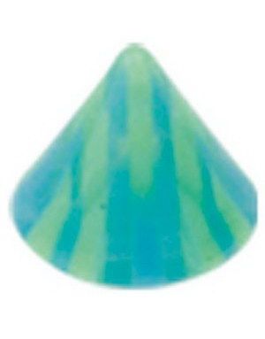 Ruter Green/Blue - 3 mm Akrylkule til 1,2 mm stang