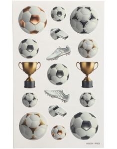 17 stk Assorterte Fotball Tatoveringer