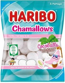 1 kg Stor Pose med Haribo Chamallows / Marshmallows Cocoballs