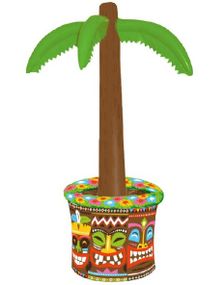Oppblåsbart Palme Kjølebasseng med Tiki Motiver 66 cm