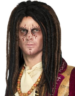 Lang Voodoo/Jamaica Parykk med Dreads
