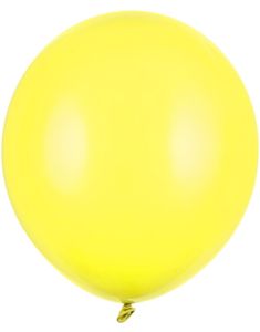 25 stk 43 cm - Kjempe Store Pastell Gule Ballonger