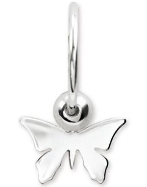BCR Piercing With Butterfly - 1 x 10 mm