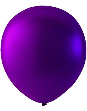 100 stk 30 cm MEGAPACK - Lilla Metallic Ballonger