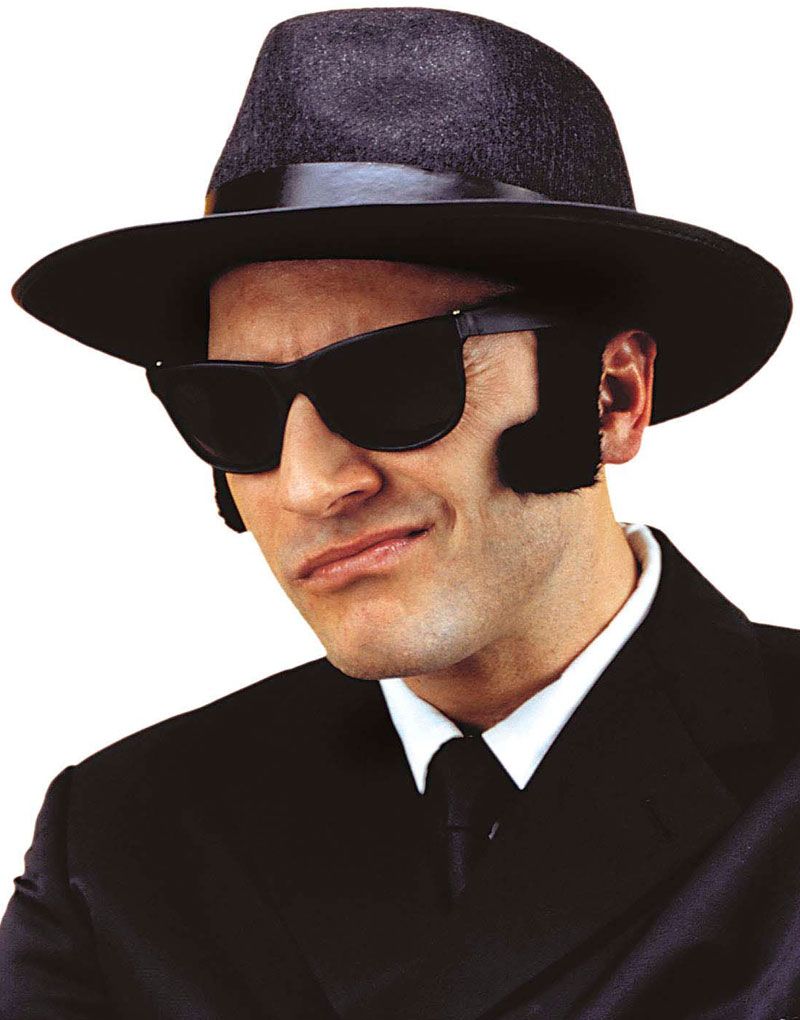 Svarte Blues Brothers Matte Wayfarer Briller og andre Wayfarer