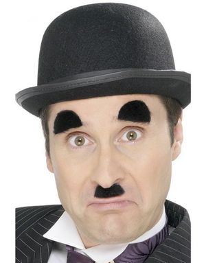 Charlie Chaplin Inspirert - Bart og Øyenbryn