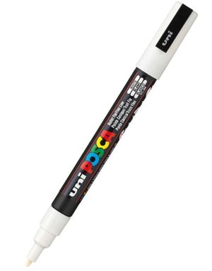 Posca Tusj PC-1M Hvit 0,7mm