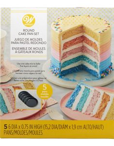 Wilton 5 Deler Kakeformsett - Ø15 cm
