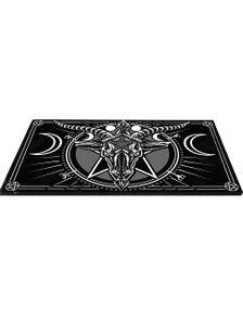 Svart Baphomet Dørmatte 75x45 cm