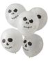 5 stk DIY Marmorerte Hodeskalleballonger