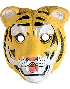 Tiger - Maske av Formet Plast til Barn
