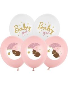 50 stk 30 cm - Baby Girl Ballonger Miks