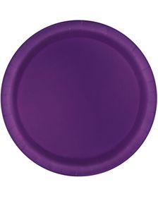 20 stk Mørk Lilla Små Papptallerkener17 cm