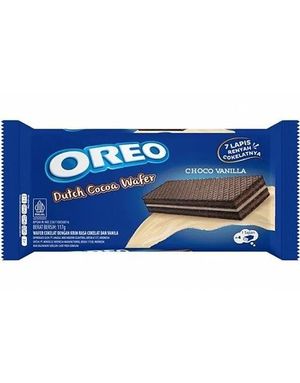 Oreo Dutch Choco Vanilla Wafer - Sjokoladekjeks med Sjokoladefyll 117 gram