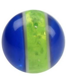 Blue and Green - 5 mm Akrylkule til 1,6 mm stang 
