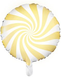 Lys Gul Candy Mønstret Folieballong 45 cm