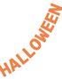 Halloween Banner i Papir - 2,5 meter