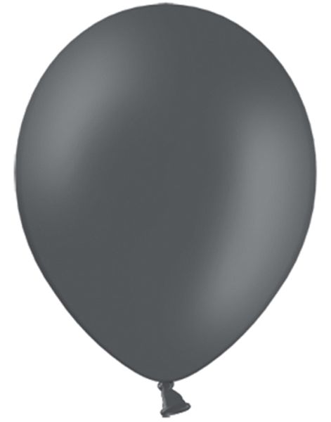 100 stk 30 cm - MEGAPACK - Mørk Grå Ballonger