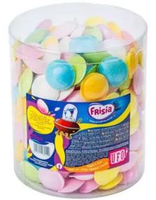 300 stk Flying Saucers - STOR Boks med Syrlige UFOer