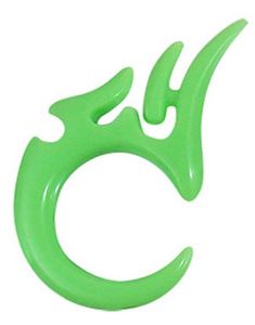 Grønn Dragon Claw Expander Ørepiercing i Akryl 3 mm