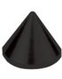 Metallic Point - Svart Dermal Anchor Kule
