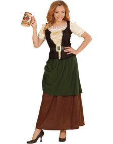 Middelaldersk Oktoberfestdame - Kostyme