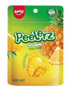 Peelerz Gummy Pinapple - Skrellbart Gelegodteri med Ananassmak 65 gram